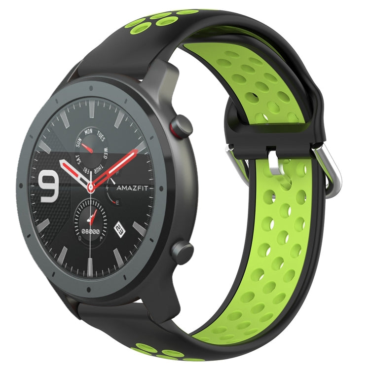 22mm Perforated Breathable Sports Silicone Watch Band, For Amazfit 3, For Amazfit GTR 47mm