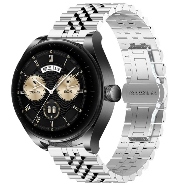 Five Bull Half Round Stainless Steel Watch Band + Strap Removal Tool, For Huawei Watch GT3 SE, For Huawei Watch Buds, For Huawei Watch3 Pro New, For Huawei Watch GT3 Pro 46mm, For Huawei Watch GT Runner, For Huawei Watch GT3 46mm