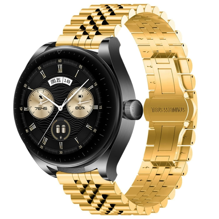 Five Bull Half Round Stainless Steel Watch Band + Strap Removal Tool, For Huawei Watch GT3 SE, For Huawei Watch Buds, For Huawei Watch3 Pro New, For Huawei Watch GT3 Pro 46mm, For Huawei Watch GT Runner, For Huawei Watch GT3 46mm
