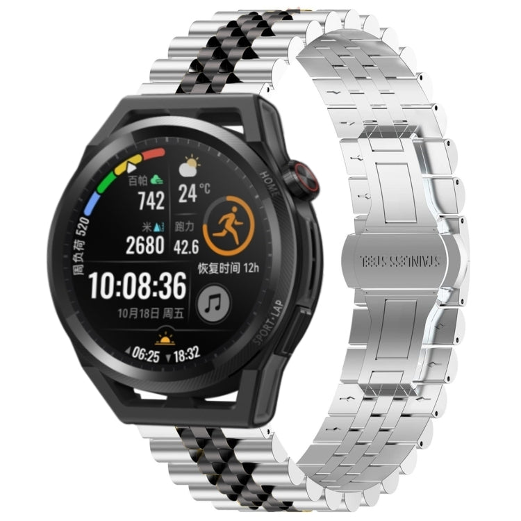 Five Bull Half Round Stainless Steel Watch Band + Strap Removal Tool, For Huawei Watch GT3 SE, For Huawei Watch Buds, For Huawei Watch3 Pro New, For Huawei Watch GT3 Pro 46mm, For Huawei Watch GT Runner, For Huawei Watch GT3 46mm