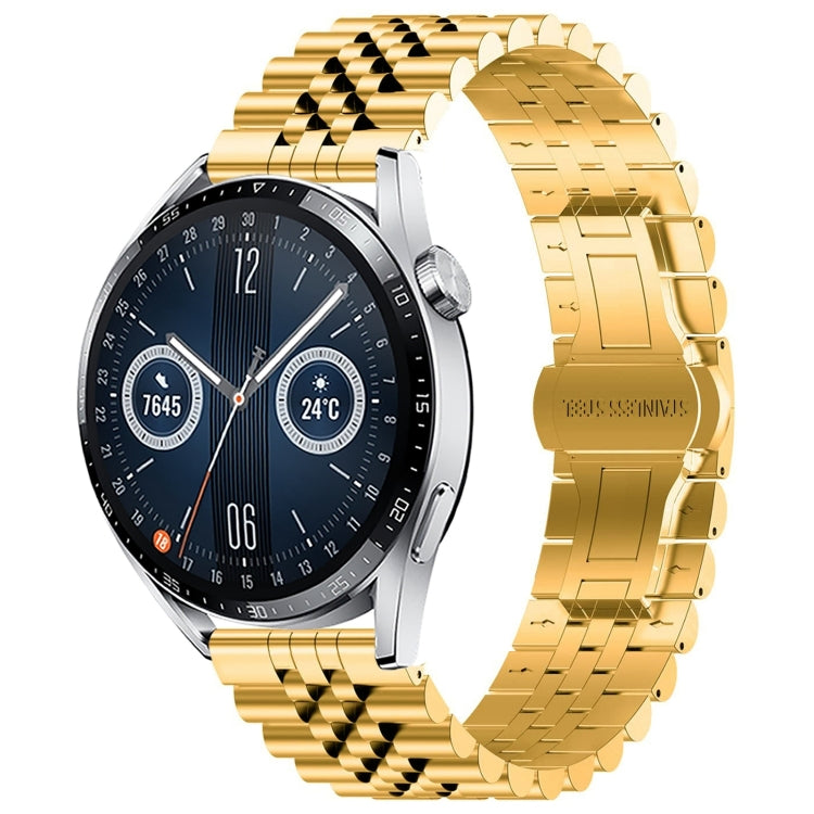 Five Bull Half Round Stainless Steel Watch Band + Strap Removal Tool, For Huawei Watch GT3 SE, For Huawei Watch Buds, For Huawei Watch3 Pro New, For Huawei Watch GT3 Pro 46mm, For Huawei Watch GT Runner, For Huawei Watch GT3 46mm