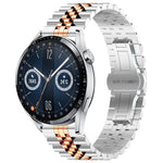 Five Bull Half Round Stainless Steel Watch Band + Strap Removal Tool, For Huawei Watch GT3 SE, For Huawei Watch Buds, For Huawei Watch3 Pro New, For Huawei Watch GT3 Pro 46mm, For Huawei Watch GT Runner, For Huawei Watch GT3 46mm