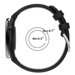 20mm Sports Two-Color Steel Buckle Silicone Watch Band, For Samsung Galaxy Watch 6 40mm, For Samsung Galaxy Watch 6 Classic 43mm