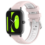 22mm Sports Two-Color Steel Buckle Silicone Watch Band, For Xiaomi Haylou RT2 LS10, For  Xiaomi Haylou RS4 LS12