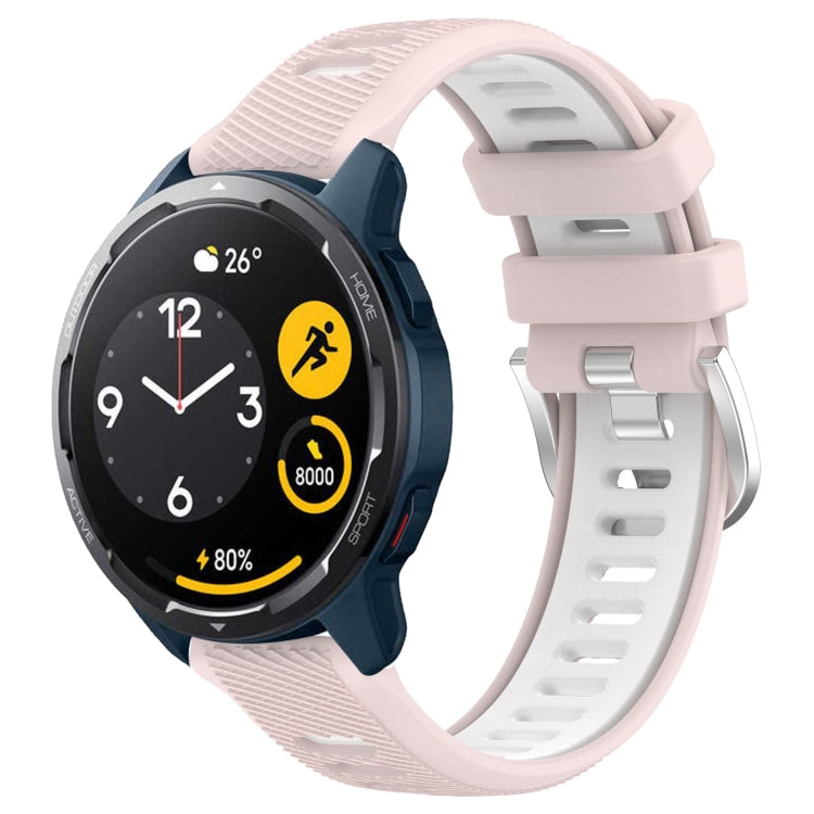 22mm Sports Two-Color Steel Buckle Silicone Watch Band, For Xiaomi Haylou RT2 LS10, For  Xiaomi Haylou RS4 LS12