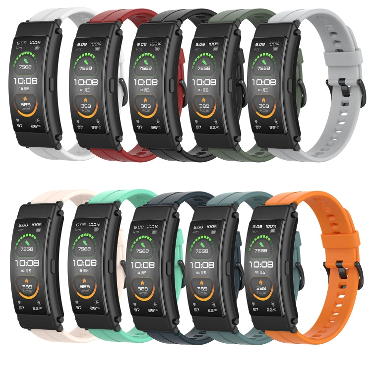 Solid Color Silicone Watch Band, For Huawei Band 7, For Huawei Band 6, For Huawei Band 3