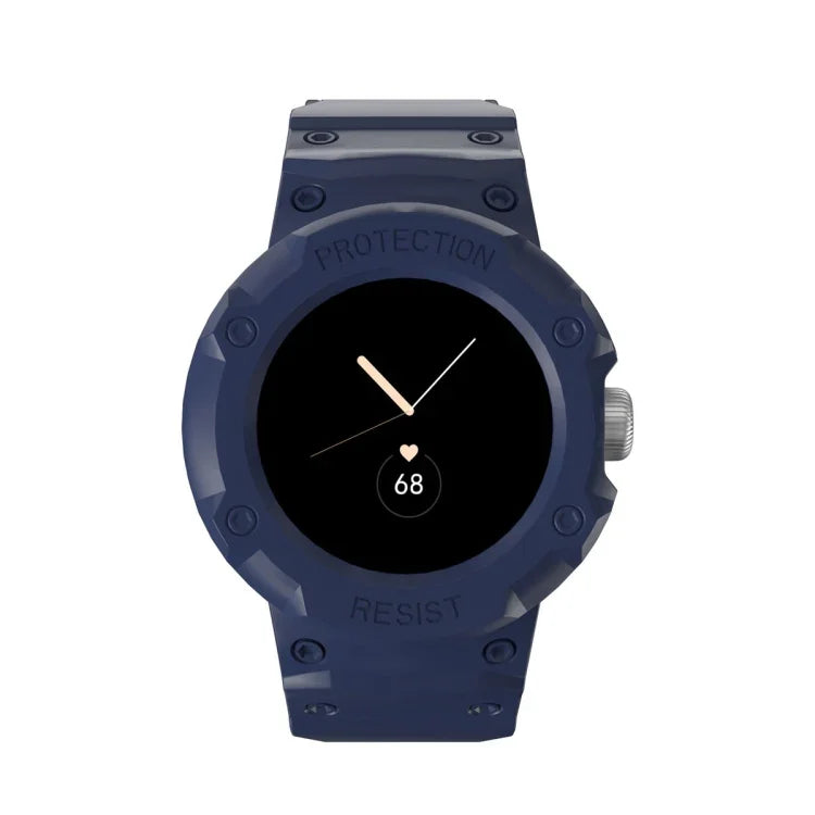 For Google Pixel Watch JUNSUNMAY Integrated TPU Adjustable Elastic Watch Band
