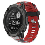 26mm Camouflage Printed Silicone Watch Band, For Garmin Instinct 2X Solar, For Garmin D2 Delta PX, For Garmin Tactix 7 Pro, For Garmin Tactix 7, For Garmin Fenix 7X, For Garmin Fenix 7X Solar, For Garmin Tactix Delta, For Garmin Enduro 2