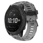 26mm Camouflage Printed Silicone Watch Band, For Garmin Instinct 2X Solar, For Garmin D2 Delta PX, For Garmin Tactix 7 Pro, For Garmin Tactix 7, For Garmin Fenix 7X, For Garmin Fenix 7X Solar, For Garmin Tactix Delta, For Garmin Enduro 2