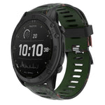 26mm Camouflage Printed Silicone Watch Band, For Garmin Instinct 2X Solar, For Garmin D2 Delta PX, For Garmin Tactix 7 Pro, For Garmin Tactix 7, For Garmin Fenix 7X, For Garmin Fenix 7X Solar, For Garmin Tactix Delta, For Garmin Enduro 2