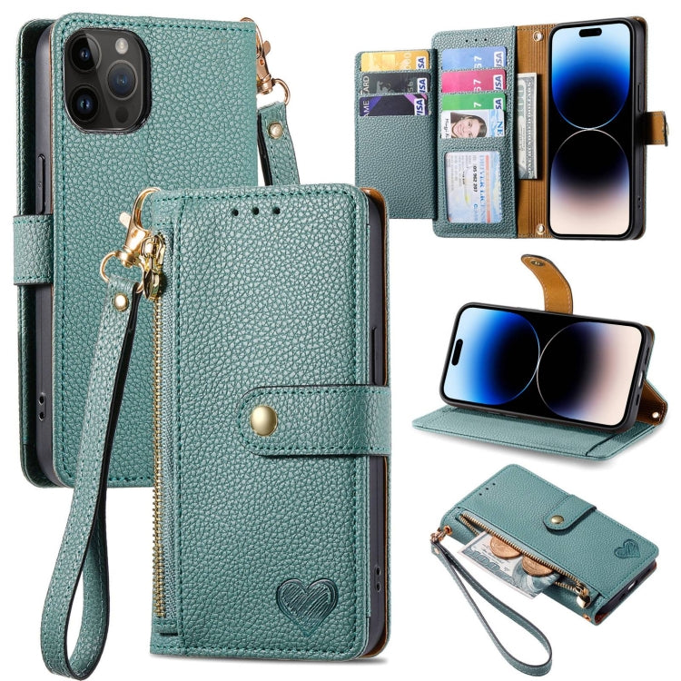 Love Zipper Lanyard Leather Phone Case, For iPhone 14 Pro Max, For iPhone 7 / 8 / SE 2022, For iPhone 13 Pro Max, For iPhone 13 Pro, For iPhone 13, For iPhone 12 / 12 Pro, For iPhone 12 Pro Max, For iPhone 11 Pro Max
