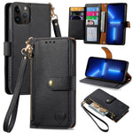 Love Zipper Lanyard Leather Phone Case, For iPhone 14 Pro Max, For iPhone 7 / 8 / SE 2022, For iPhone 13 Pro Max, For iPhone 13 Pro, For iPhone 13, For iPhone 12 / 12 Pro, For iPhone 12 Pro Max, For iPhone 11 Pro Max