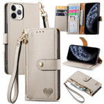 Love Zipper Lanyard Leather Phone Case, For iPhone 14 Pro Max, For iPhone 7 / 8 / SE 2022, For iPhone 13 Pro Max, For iPhone 13 Pro, For iPhone 13, For iPhone 12 / 12 Pro, For iPhone 12 Pro Max, For iPhone 11 Pro Max