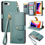 Love Zipper Lanyard Leather Phone Case, For iPhone 11, For iPhone 11 Pro, For iPhone XR, For iPhone XS Max, For iPhone 7 Plus / 8 Plus, For iPhone 6 Plus / 6s Plus, For iPhone 6 / 6s