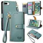 Love Zipper Lanyard Leather Phone Case, For iPhone 11, For iPhone 11 Pro, For iPhone XR, For iPhone XS Max, For iPhone 7 Plus / 8 Plus, For iPhone 6 Plus / 6s Plus, For iPhone 6 / 6s