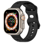 Reverse Buckle Dot Texture Silicone Watch Band, For Apple Watch SE 2022 44mm, For Apple Watch 7 41mm, For Apple Watch 7 45mm, For Apple Watch SE 40mm