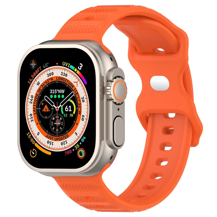 Reverse Buckle Dot Texture Silicone Watch Band, For Apple Watch SE 2022 44mm, For Apple Watch 7 41mm, For Apple Watch 7 45mm, For Apple Watch SE 40mm
