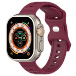 Reverse Buckle Dot Texture Silicone Watch Band, For Apple Watch SE 2022 44mm, For Apple Watch 7 41mm, For Apple Watch 7 45mm, For Apple Watch SE 40mm