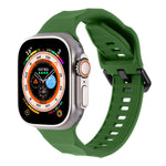 Ripple Silicone Sports Watch Band, For Apple Watch 7 45mm, For Apple Watch SE 44mm, For Apple Watch 6 44mm