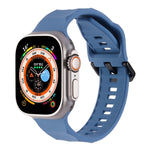 Ripple Silicone Sports Watch Band, For Apple Watch 7 45mm, For Apple Watch SE 44mm, For Apple Watch 6 44mm