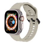 Ripple Silicone Sports Watch Band, For Apple Watch 7 45mm, For Apple Watch SE 44mm, For Apple Watch 6 44mm