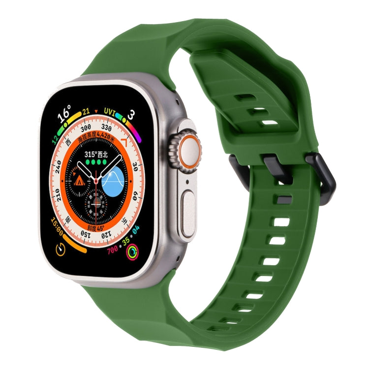 Ripple Silicone Sports Watch Band, For Apple Watch 5 44mm, For Apple Watch 4 44mm, For Apple Watch 3 42mm