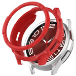 Rotating Ring  + TPU Armor Watch Protective Case, For Samsung Galaxy Watch 6 Classic 47mm, For Samsung Galaxy Watch 6 Classic 43mm