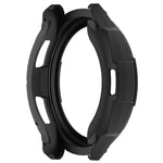 TPU armor watch case for Samsung Galaxy Watch 6, black rotating ring design, protective case for durability.