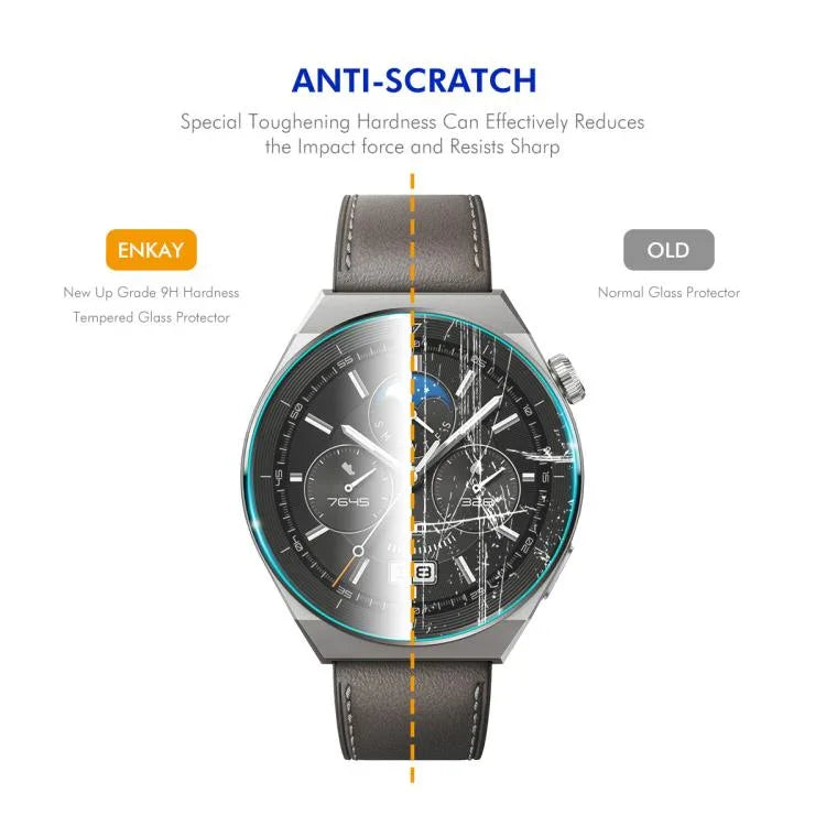 ENKAY 0.2mm 9H Tempered Glass Screen Protector Watch Film, For Samsung Galaxy Watch Ultra 47mm / Ultra 2025, For Samsung Galaxy Watch8 44mm, For Samsung Galaxy Watch8 40mm, For Samsung Galaxy Watch6 Classic / Ultra 47mm                                 ...