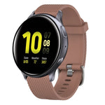 20mm Diamond Textured Silicone Watch Band, For Samsung  Galaxy Watch 4 Classic 42mm, For Samsung Galaxy Watch Active 2 44mm, For Samsung Galaxy Watch Active 2 40mm, For Samsung Galaxy Watch 42mm