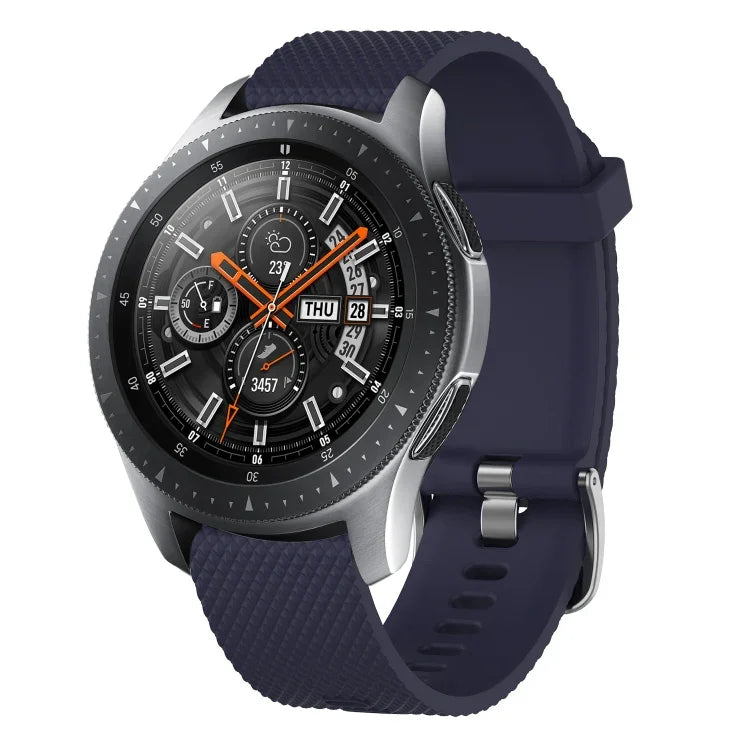 20mm Diamond Textured Silicone Watch Band, For Samsung  Galaxy Watch 4 Classic 42mm, For Samsung Galaxy Watch Active 2 44mm, For Samsung Galaxy Watch Active 2 40mm, For Samsung Galaxy Watch 42mm