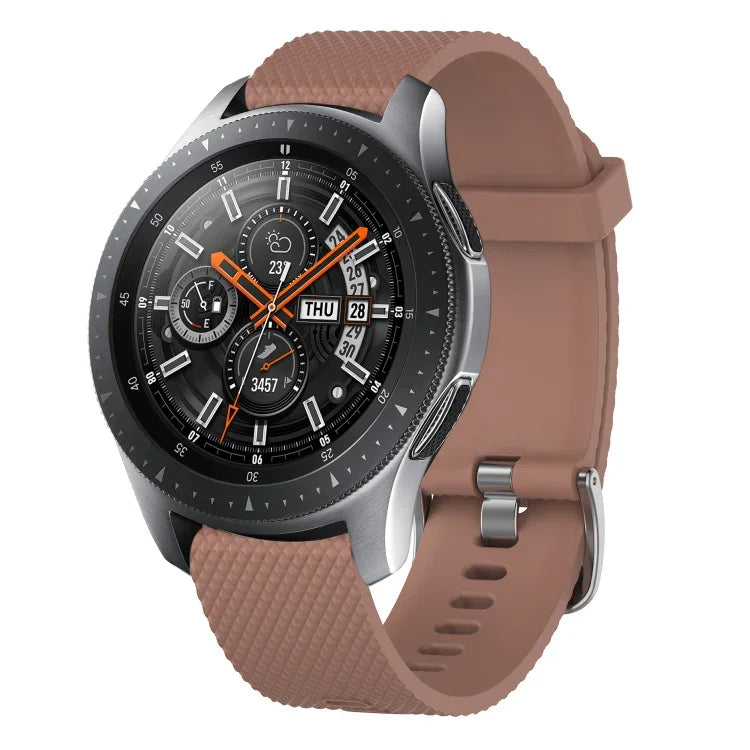 20mm Diamond Textured Silicone Watch Band, For Samsung  Galaxy Watch 4 Classic 42mm, For Samsung Galaxy Watch Active 2 44mm, For Samsung Galaxy Watch Active 2 40mm, For Samsung Galaxy Watch 42mm