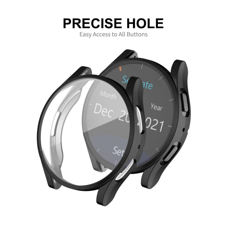 ENKAY Hat-Prince Full Coverage Electroplated Soft TPU Case with Screen Protection, For Samsung Galaxy Watch6 44mm, For Samsung Galaxy Watch6 40mm