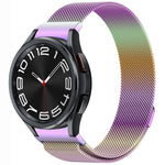 Button Style Milan Magnetic Metal Watch Band, For Samsung Galaxy Watch 6 Classic, For Samsung Galaxy Watch5 / 5 Pro, For Samsung Galaxy Watch4 / 4 Classic 46mm, For Samsung Galaxy Watch3 41mm