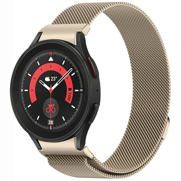 Button Style Milan Magnetic Metal Watch Band, For Samsung Galaxy Watch 6 Classic, For Samsung Galaxy Watch5 / 5 Pro, For Samsung Galaxy Watch4 / 4 Classic 46mm, For Samsung Galaxy Watch3 41mm