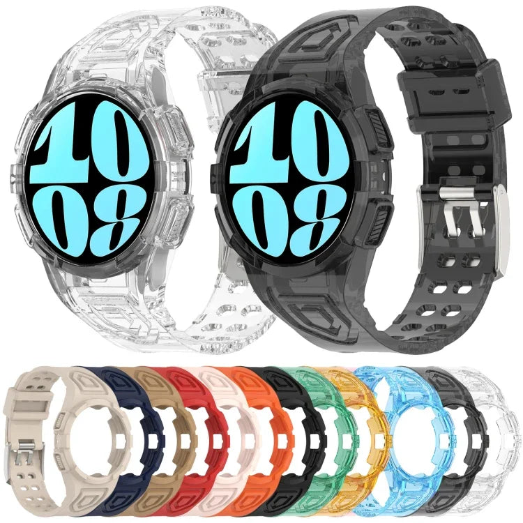 TPU Integrated Silicone Watch Band, For Samsung Galaxy Watch6 44mm, For Samsung Galaxy Watch6 40mm