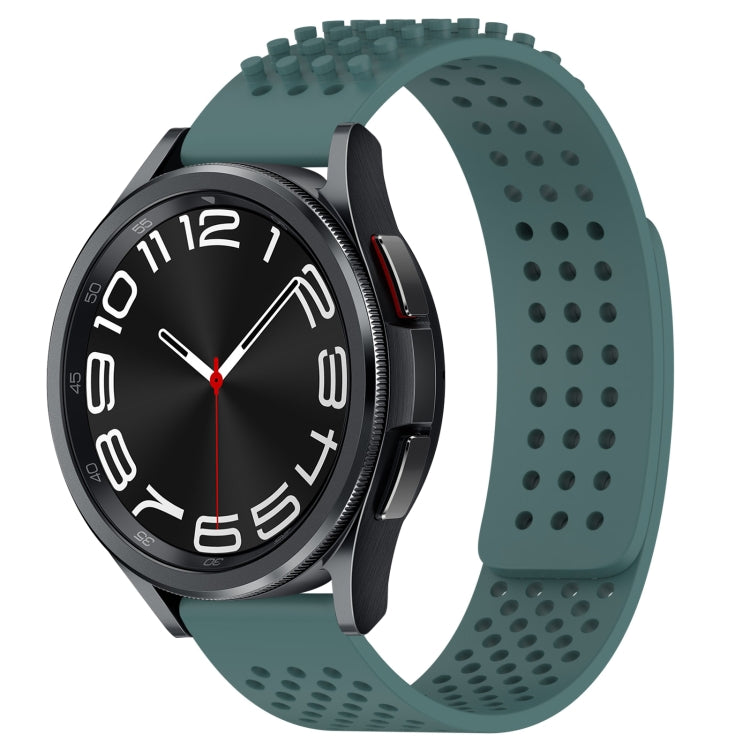 20mm Holes Breathable 3D Dots Silicone Watch Band, For Samsung Galaxy Watch 6 Classic 43mm, For Samsung Galaxy watch 5 Pro Golf Edition, For Samsung Galaxy watch 5 Golf Edition