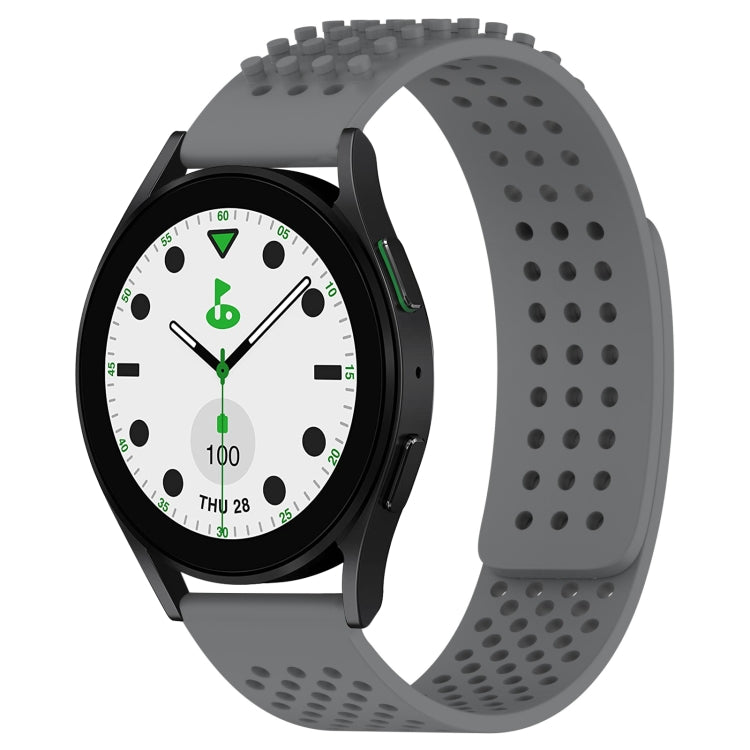 20mm Holes Breathable 3D Dots Silicone Watch Band, For Samsung Galaxy Watch 6 Classic 43mm, For Samsung Galaxy watch 5 Pro Golf Edition, For Samsung Galaxy watch 5 Golf Edition