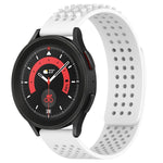 20mm Holes Breathable 3D Dots Silicone Watch Band, For Samsung Galaxy Watch 5  44mm, For Samsung Galaxy Watch 5 Pro  45mm, For Samsung Galaxy Watch 5  40mm