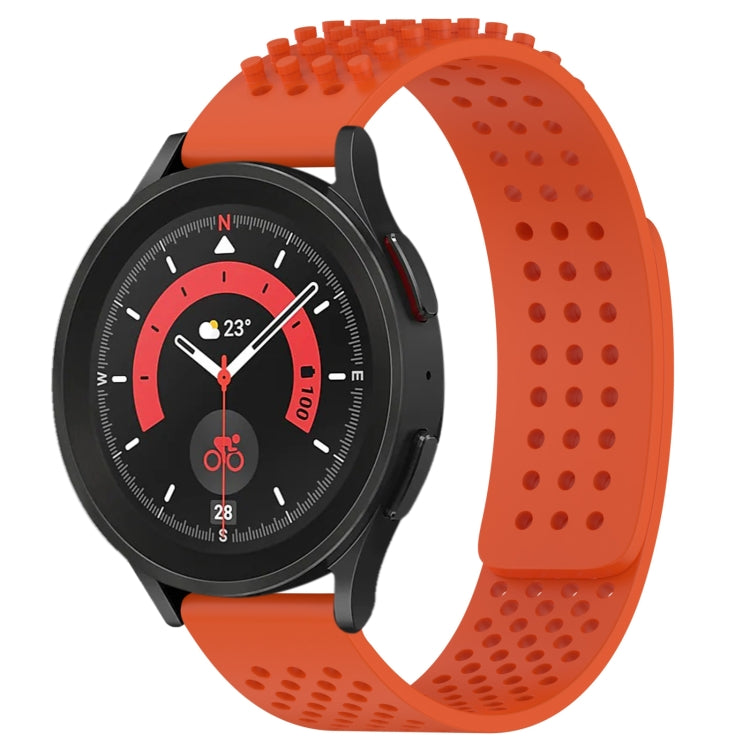 20mm Holes Breathable 3D Dots Silicone Watch Band, For Samsung Galaxy Watch 5  44mm, For Samsung Galaxy Watch 5 Pro  45mm, For Samsung Galaxy Watch 5  40mm