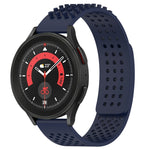 20mm Holes Breathable 3D Dots Silicone Watch Band, For Samsung Galaxy Watch 5  44mm, For Samsung Galaxy Watch 5 Pro  45mm, For Samsung Galaxy Watch 5  40mm