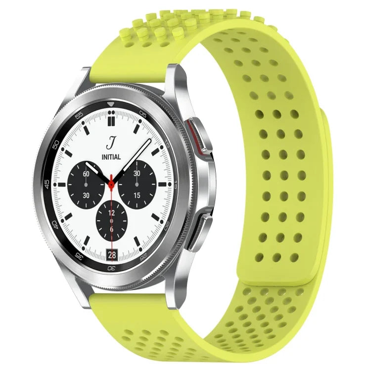 20mm Holes Breathable 3D Dots Silicone Watch Band, For Samsung  Galaxy Watch 4 Classic 42mm, For Samsung Galaxy Watch Active 2 44mm, For Samsung Galaxy Watch Active 2 40mm