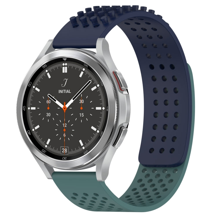 20mm Holes Breathable 3D Dots Silicone Watch Band, For Samsung Galaxy Watch 4 44mm, For Samsung Galaxy Watch 4 40mm, For Samsung  Galaxy Watch 4 Classic 46mm