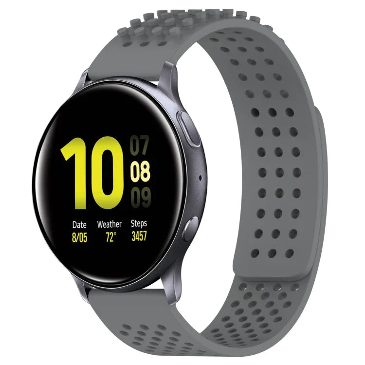 20mm Holes Breathable 3D Dots Silicone Watch Band, For Samsung  Galaxy Watch 4 Classic 42mm, For Samsung Galaxy Watch Active 2 44mm, For Samsung Galaxy Watch Active 2 40mm