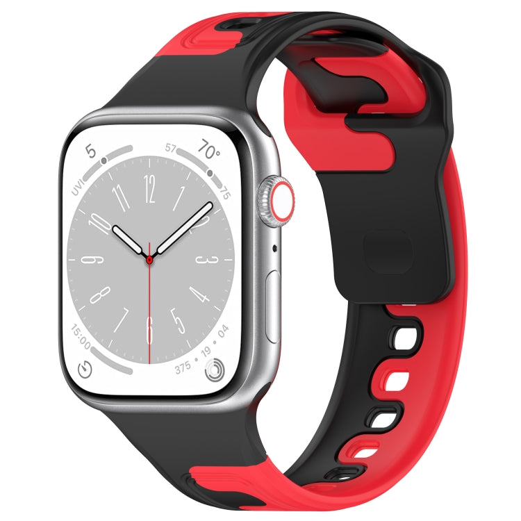 Double Color Silicone Watch Band, For Apple Watch 5 44mm, For Apple Watch 5 40mm, For Apple Watch 4 44mm, For Apple Watch 4 40mm