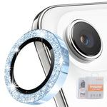 ENKAY Hat-Prince Glitter Rear Lens Aluminium Alloy Tempered Glass Film, For iPhone 17 Pro / 17 Pro Max, For iPhone 17, For iPhone Air, For iPhone 15 Pro / 15 Pro Max, For iPhone 15 / 15 Plus