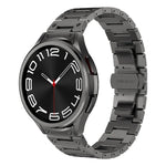 Dual Circle Curved Connection Stainless Steel Watch Band, For Samsung Galaxy Watch6 Classic 43 / 47mm, For Samsung Galaxy Watch 6 40 / 44mm, For Samsung Galaxy Watch 5 40 / 44mm, For Samsung Galaxy Watch 5 Pro, For Samsung Galaxy Watch 4 40 / 44mm     ...