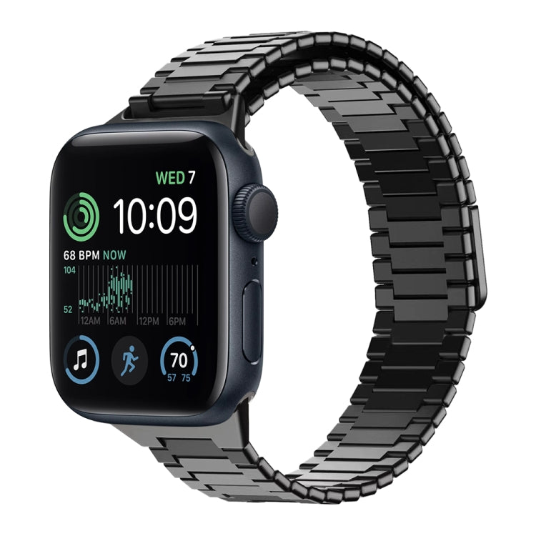Bamboo Magnetic Stainless Steel Metal Watch Strap, For Apple Watch Series 8 41mm, For Apple Watch Series 8 45mm, For Apple Watch SE 2022 40mm, For Apple Watch SE 2022 44mm, For Apple Watch Series 7 41mm, For Apple Watch Series 7 45mm