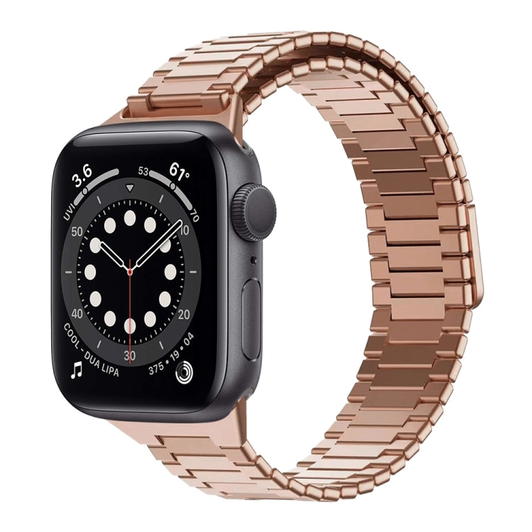 Bamboo Magnetic Stainless Steel Metal Watch Strap, For Apple Watch Series 6 40mm, For Apple Watch Series 6 44mm, For Apple Watch Series 5 44mm, For Apple Watch Series 5 40mm, For Apple Watch Series 4 44mm, For Apple Watch Series 4 40mm