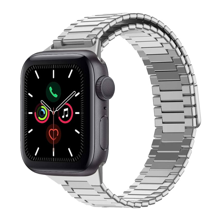 Bamboo Magnetic Stainless Steel Metal Watch Strap, For Apple Watch Series 6 40mm, For Apple Watch Series 6 44mm, For Apple Watch Series 5 44mm, For Apple Watch Series 5 40mm, For Apple Watch Series 4 44mm, For Apple Watch Series 4 40mm